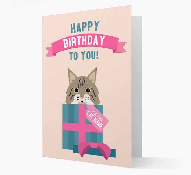 'Happy Birthday to You!' - Personalized {breedCommonName} Card